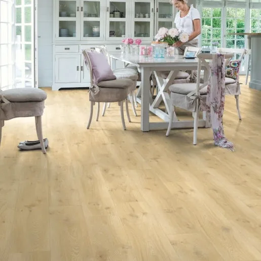 Кварцвиниловая плитка Quick-Step Дуб бежевый ALPHA VINYL Blos base AVSPT40018