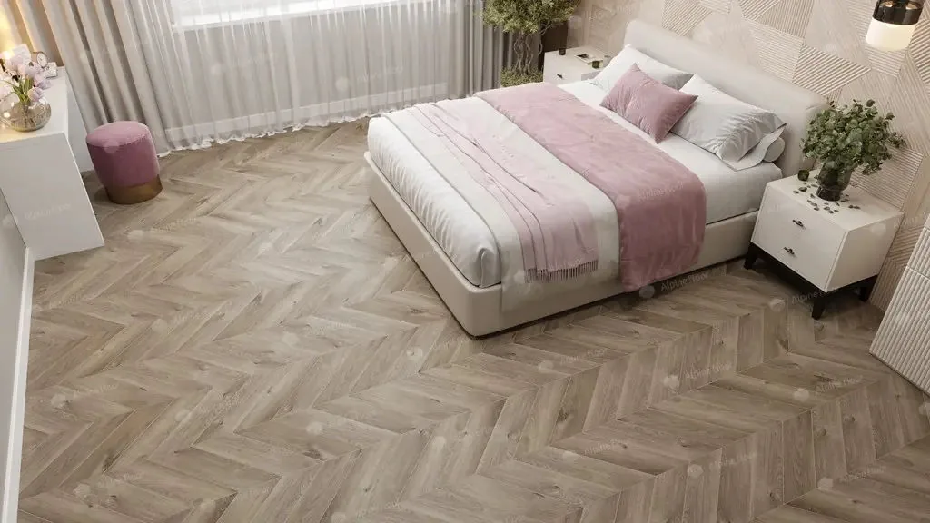 Кварцвиниловая плитка Alpine Floor Chevron Дуб Натуральный Отбеленный ECO 18-3 MC — фото 3