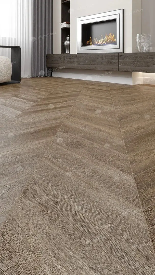 Кварцвиниловая плитка Alpine Floor Chevron Макадамия ECO 18-5 MC — фото 2