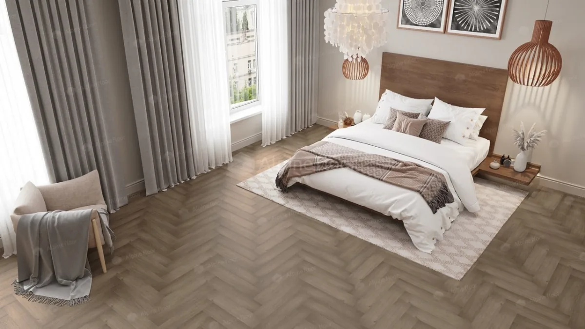 Клеевая кварцвиниловая плитка LVT Alpine Floor 16-7 Дуб Насыщенный ECO ECO 16-7