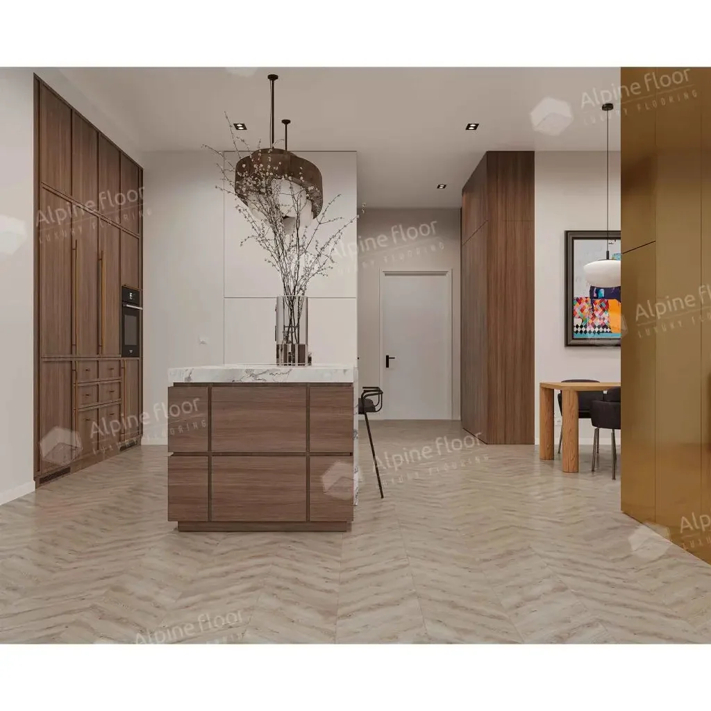 Кварцвиниловая плитка Alpine Floor Chevron Гикори ECO 18-21 MC — фото 3