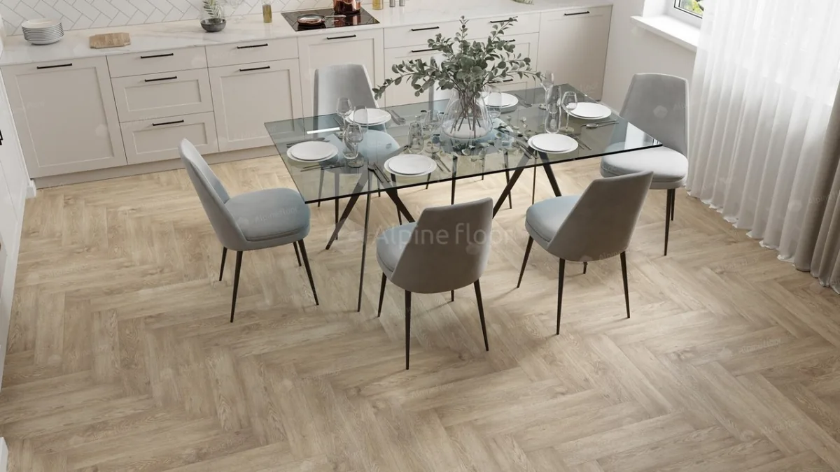 Клеевая кварцвиниловая плитка LVT Alpine Floor 16-3 Дуб Ваниль Селект ECO ECO 16-3