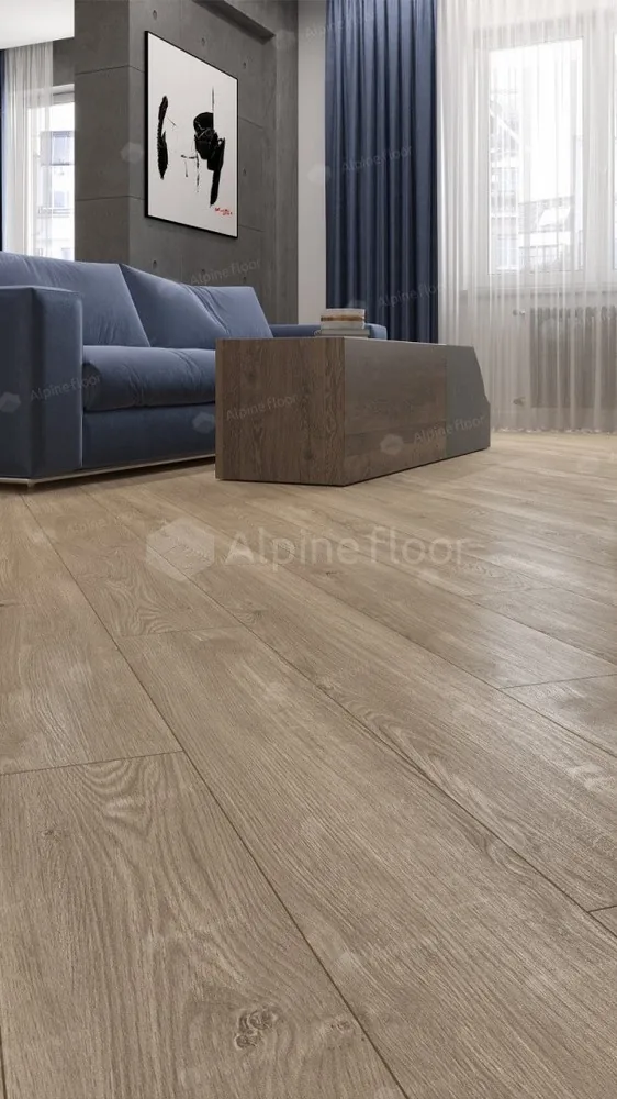 Кварцвиниловая плитка Alpine Floor Sequoia SPC Секвойя Коньячная ЕСО 6-2
