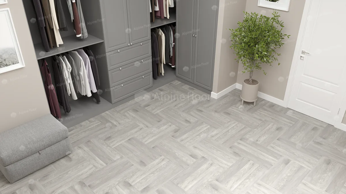 Клеевая кварцвиниловая плитка LVT Alpine Floor Parquet Дуб Полис ECO 16-21