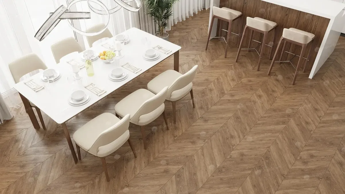 Кварцвиниловая плитка Alpine Floor Chevron Гевуина ECO 18-10 MC — фото 2