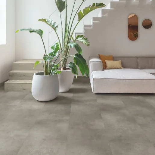 Кварцвиниловая плитка Quick-Step Бетон облачный ALPHA VINYL ILLUME AVMTU40273