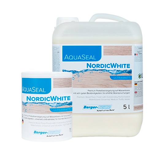 Ультраматовый паркетный лак Berger Aqua-Seal NordicWhite