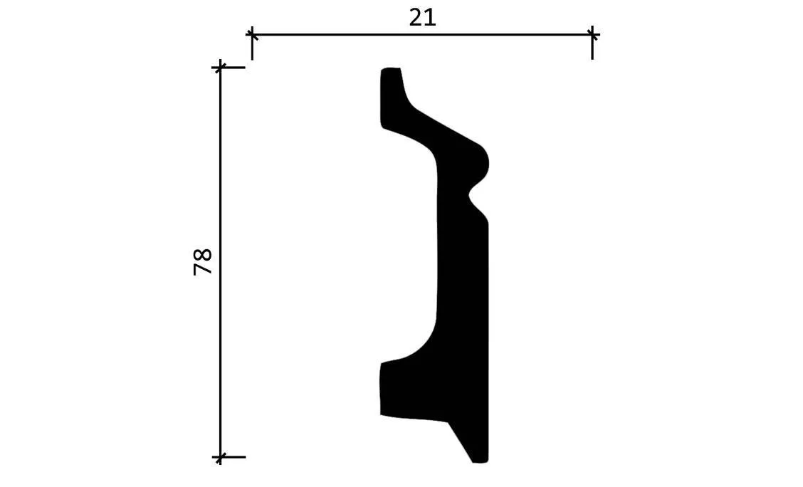 Плинтус DD122 DECOR-DIZAYN