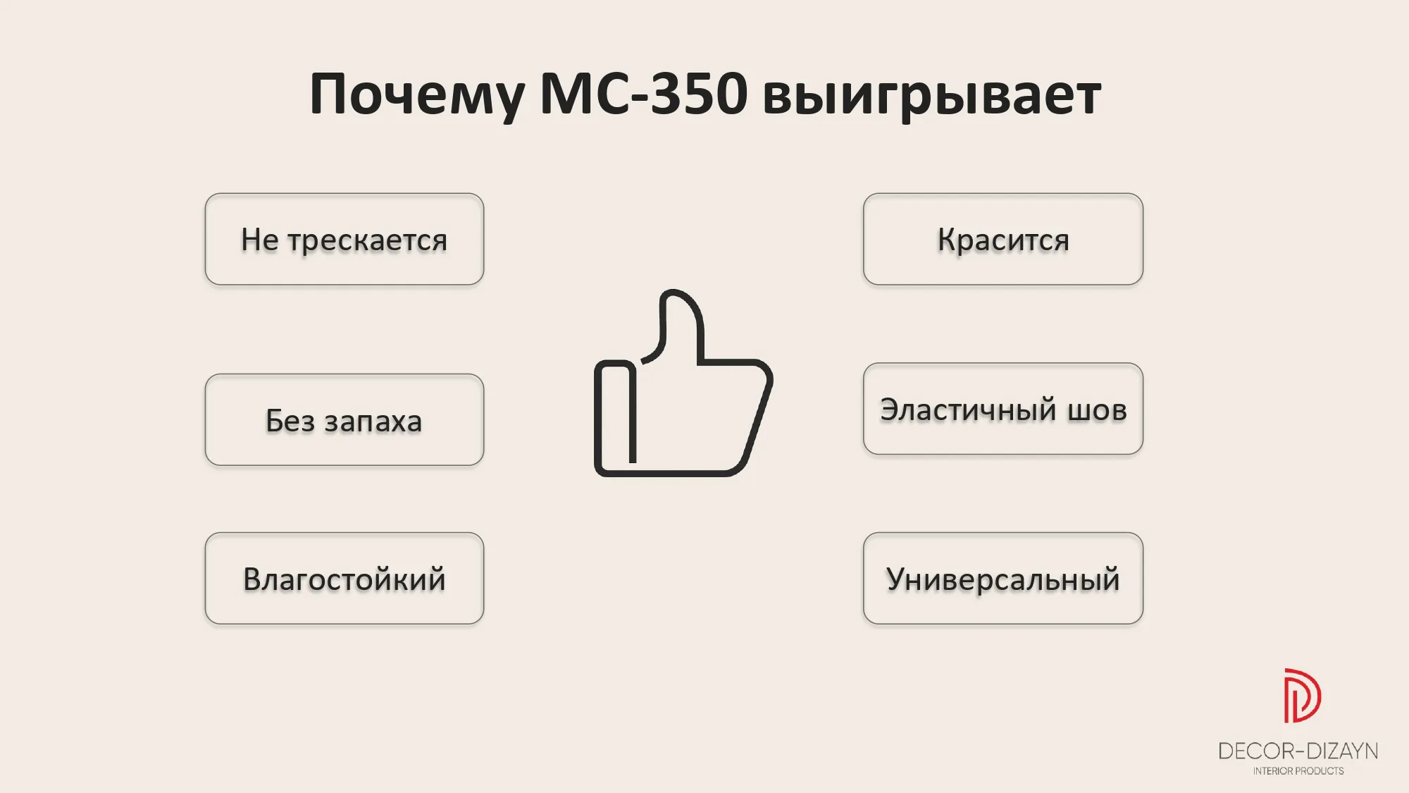 МС-350 Клей монтажный (MS-полимер) DECOR-DIZAYN