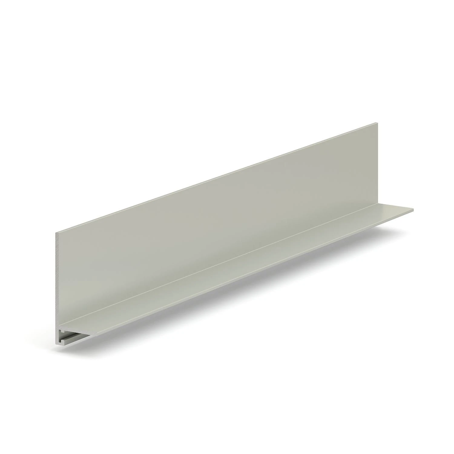 МИКРОПЛИНТУС LACONISTIQ МИКРО-Л МАКС (MICRO-L MAX) — Серый · Без покрытия · 2450х35,6х16,2х4,9мм · Комплект пружинок: Нет